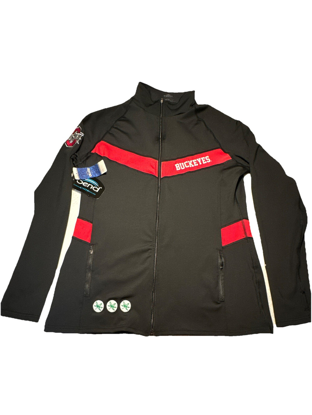 Bend Ohio State Buckeyes Full Zip Jacket Black/Red Women’s Size 2XL NWT